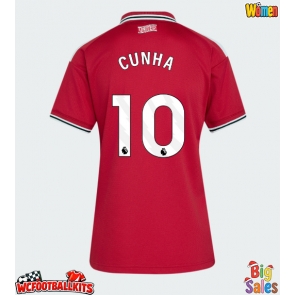Manchester United Matheus Cunha #10 Replica Home Stadium Shirt for Women 2026-27 Short Sleeve